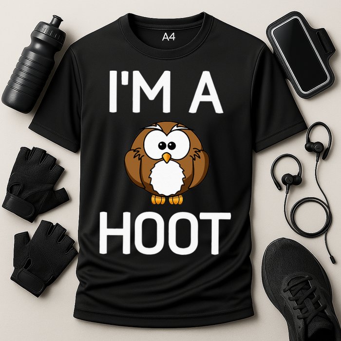 Im A Hoot Owl Pun Funny Jokes Sarcastic Sayings. Cooling Performance Crew T-Shirt