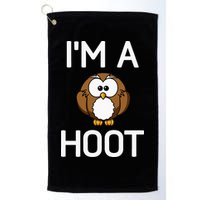 Im A Hoot Owl Pun Funny Jokes Sarcastic Sayings. Golf Towel