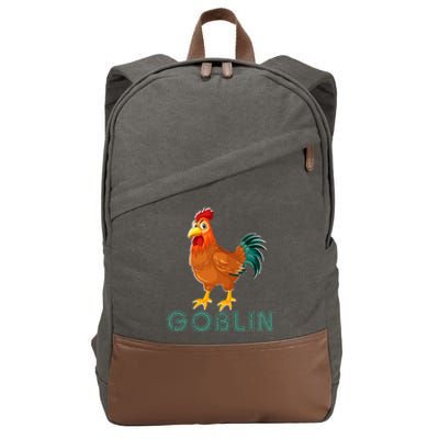 Inappropriate Adult Humor Goblin Mode Innuendo Cotton Canvas Backpack