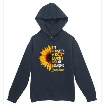 Im A Happy Go Lucky Ray Of Freaking SunShine Sunflower Urban Pullover Hoodie