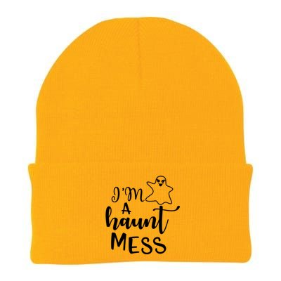 I'm A Haunt Mess Halloween Halloween Hallowen Mom Gift Knit Cap Winter Beanie