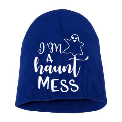 I'm A Haunt Mess Halloween Halloween Hallowen Mom Gift Short Acrylic Beanie