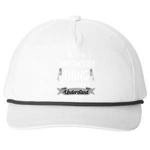 It's A Hairdresser Thing You Wouldn't Understand Hairstylist Gift Snapback Five-Panel Rope Hat