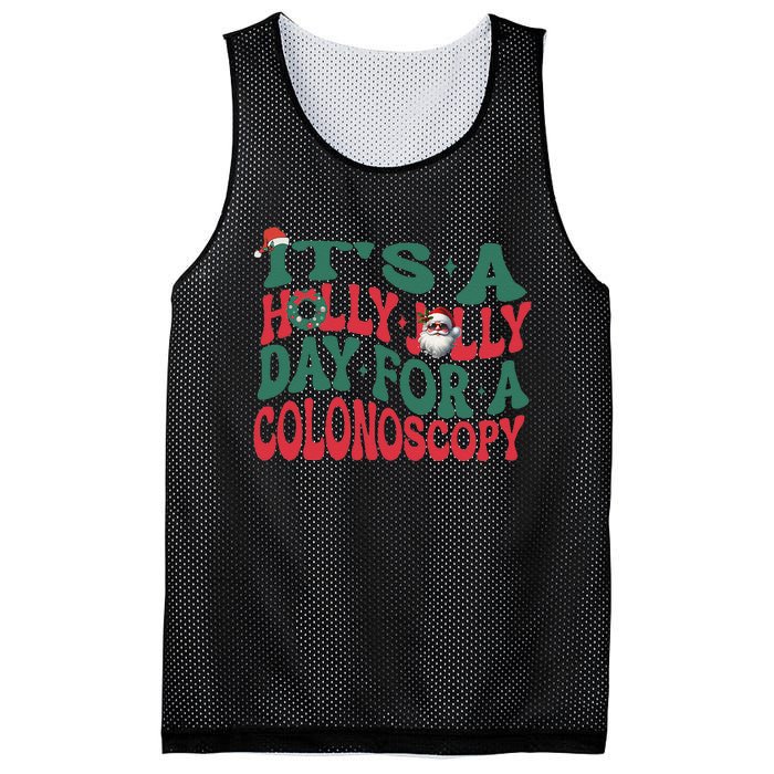 ItS A Holly Xmas Jolly Day For A Colonoscopy Christmas Gift Mesh Reversible Basketball Jersey Tank