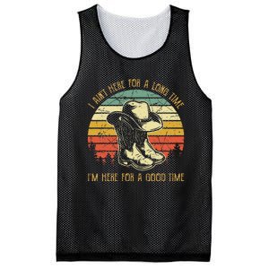 I AinT Here For A Long Time IM Here For A Good Time Mesh Reversible Basketball Jersey Tank