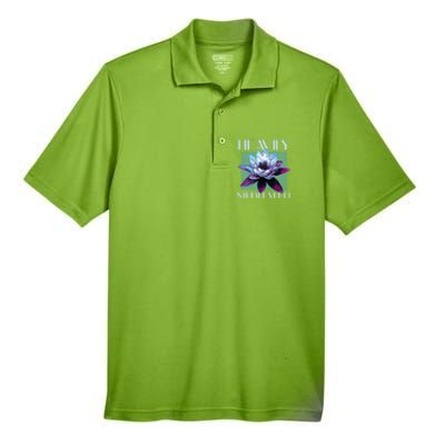 I Am Heavily Meditated Mind Training Meditation Gift Men's Origin Performance Pique Polo