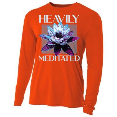 I Am Heavily Meditated Mind Training Meditation Gift Cooling Performance Long Sleeve Crew