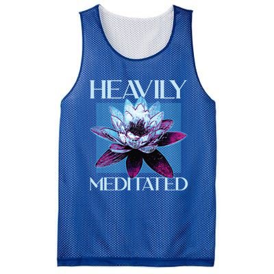 I Am Heavily Meditated Mind Training Meditation Gift Mesh Reversible Basketball Jersey Tank