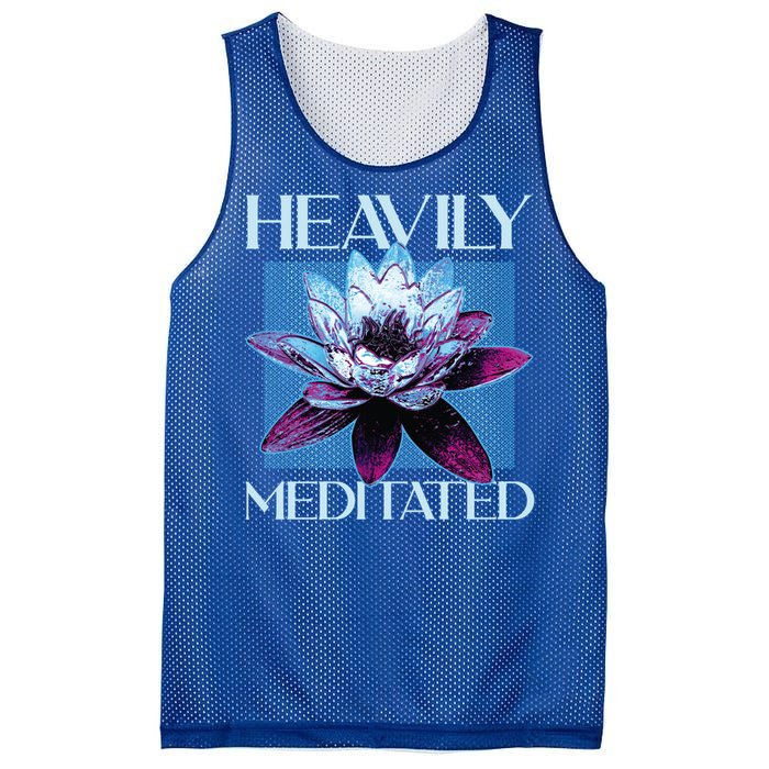 I Am Heavily Meditated Mind Training Meditation Gift Mesh Reversible Basketball Jersey Tank