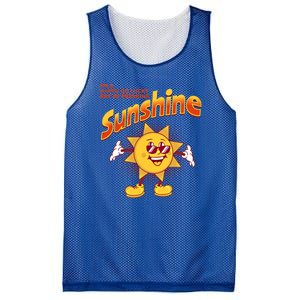 I'm A Happy Go Lucky Ray Of Freaking Sunshine Sarcastic Gift Mesh Reversible Basketball Jersey Tank