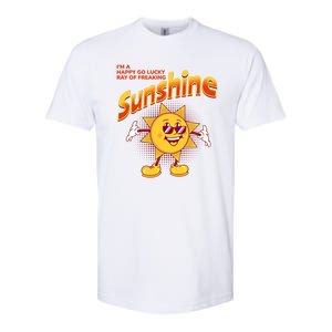 I'm A Happy Go Lucky Ray Of Freaking Sunshine Sarcastic Gift Softstyle CVC T-Shirt