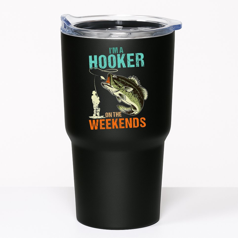 I'm A Hooker On The Weekend Funny Fisherman Vintage Tumbler