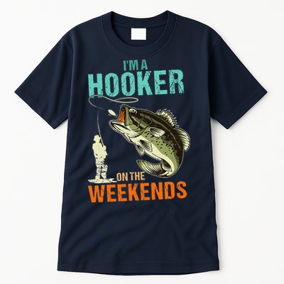 I'm A Hooker On The Weekend Funny Fisherman Vintage Tall T-Shirt