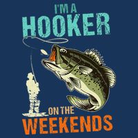I'm A Hooker On The Weekend Funny Fisherman Vintage Bucket Hat