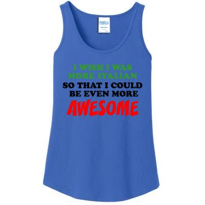 Italian American Heritage Even More Awesome Proud Gift Ladies Essential Tank