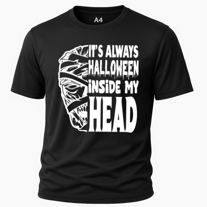 Its Always Halloween Inside My Head Zombie Cooling Performance Crew T-Shirt
