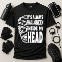 Its Always Halloween Inside My Head Zombie Cooling Performance Crew T-Shirt