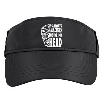 Its Always Halloween Inside My Head Zombie Adult Drive Performance Visor
