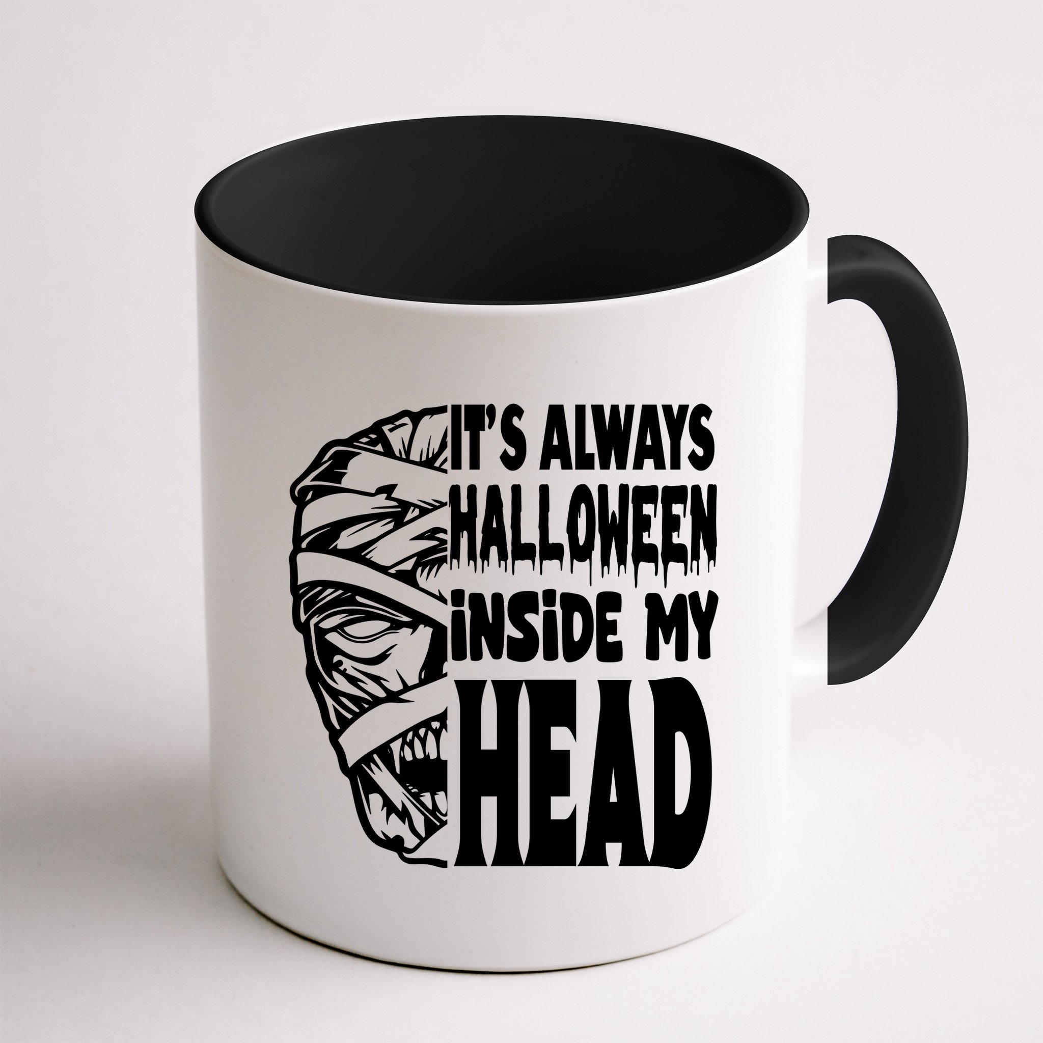 Its Always Halloween Inside My Head Zombie Mug