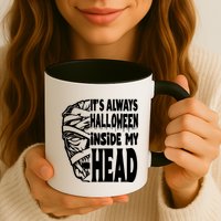 Its Always Halloween Inside My Head Zombie Mug