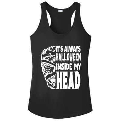 Its Always Halloween Inside My Head Zombie Ladies PosiCharge Competitor Racerback Tank