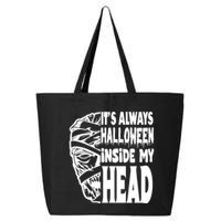 Its Always Halloween Inside My Head Zombie 25L Jumbo Tote