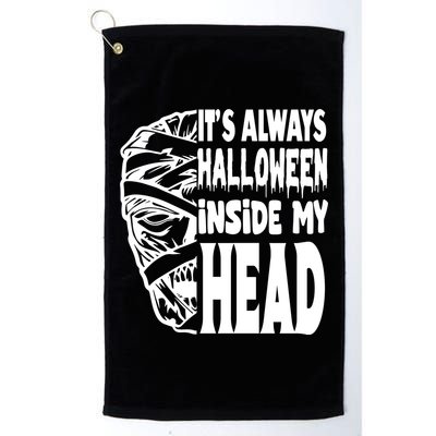 Its Always Halloween Inside My Head Zombie Golf Towel