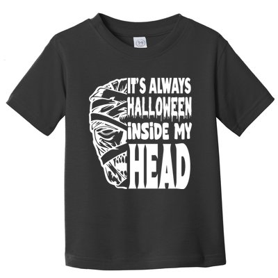 Its Always Halloween Inside My Head Zombie Toddler T-Shirt