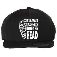 Its Always Halloween Inside My Head Zombie Wool Snapback Cap