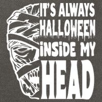 Its Always Halloween Inside My Head Zombie Cotton Canvas Backpack