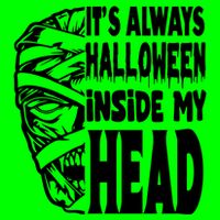 Its Always Halloween Inside My Head Zombie Bag