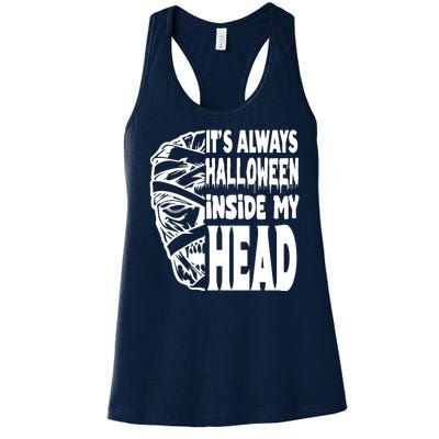 Its Always Halloween Inside My Head Zombie Women's Racerback Tank