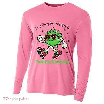 IM A Happy Go Lucky Ray Of Fucking Sunshine With Sunglasses Cooling Performance Long Sleeve Crew