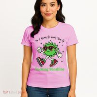 IM A Happy Go Lucky Ray Of Fucking Sunshine With Sunglasses Womens T-Shirt