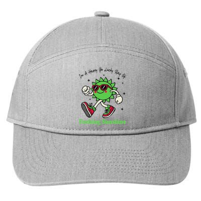 IM A Happy Go Lucky Ray Of Fucking Sunshine With Sunglasses 7-Panel Snapback Hat
