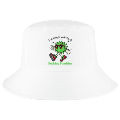 IM A Happy Go Lucky Ray Of Fucking Sunshine With Sunglasses Cool Comfort Performance Bucket Hat