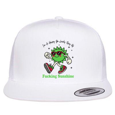 IM A Happy Go Lucky Ray Of Fucking Sunshine With Sunglasses Flatbill Hat