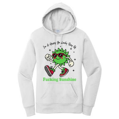IM A Happy Go Lucky Ray Of Fucking Sunshine With Sunglasses Women's Pullover Hoodie