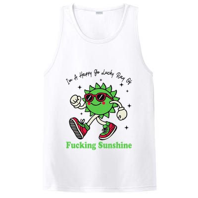 IM A Happy Go Lucky Ray Of Fucking Sunshine With Sunglasses PosiCharge Competitor Tank