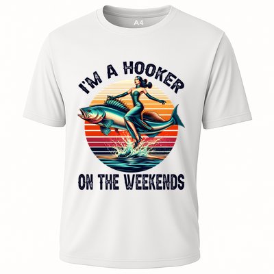 IM A Hooker On The Weekends Funny Fishing Dirty Adult Jokes Performance Shirt
