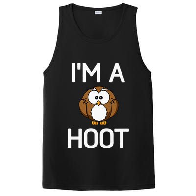 Im A Hoot Owl Pun Funny Jokes Sarcastic Sayings PosiCharge Competitor Tank