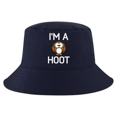 Im A Hoot Owl Pun Funny Jokes Sarcastic Sayings Cool Comfort Performance Bucket Hat
