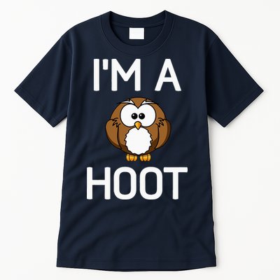 Im A Hoot Owl Pun Funny Jokes Sarcastic Sayings Tall T-Shirt