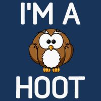 Im A Hoot Owl Pun Funny Jokes Sarcastic Sayings Drawstring Bag