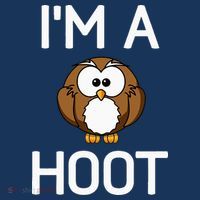Im A Hoot Owl Pun Funny Jokes Sarcastic Sayings Flatbill Hat