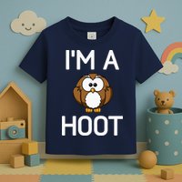 Im A Hoot Owl Pun Funny Jokes Sarcastic Sayings Toddler T-Shirt