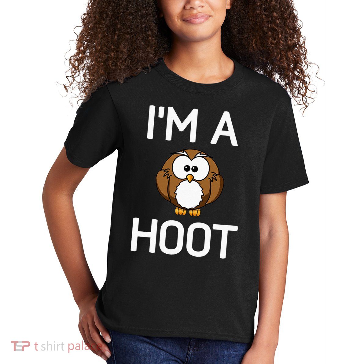 Im A Hoot Owl Pun Funny Jokes Sarcastic Sayings Kids T-Shirt