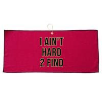 I AinT Hard 2 Find Large Microfiber Waffle Golf Towel