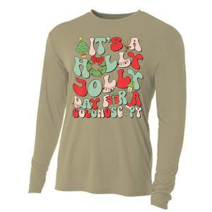 ItS A Holly Xmas Day For A Colonoscopy Christmas Matching Cooling Performance Long Sleeve Crew