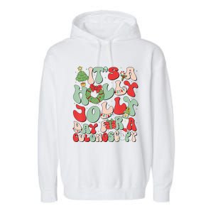 ItS A Holly Xmas Day For A Colonoscopy Christmas Matching Garment-Dyed Fleece Hoodie